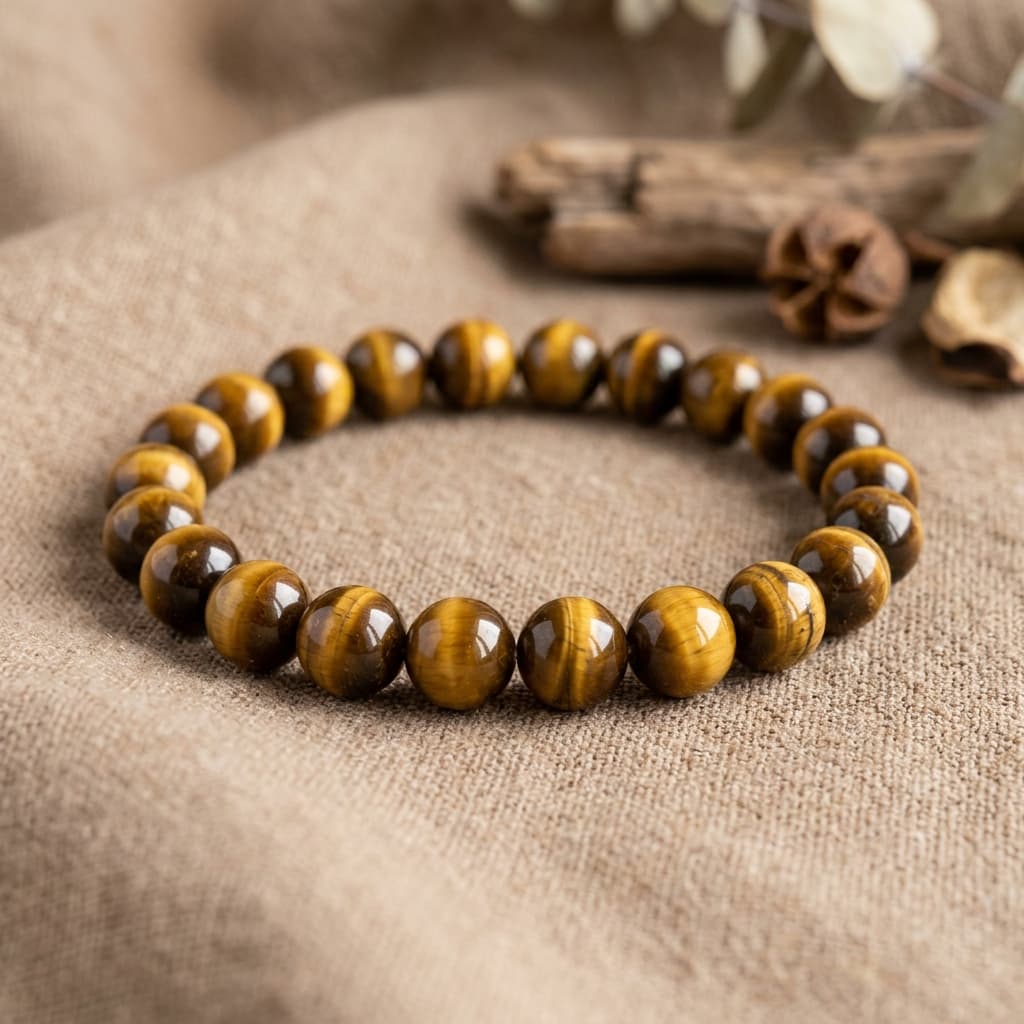 Bracelet Perles Œil-de-Tigre