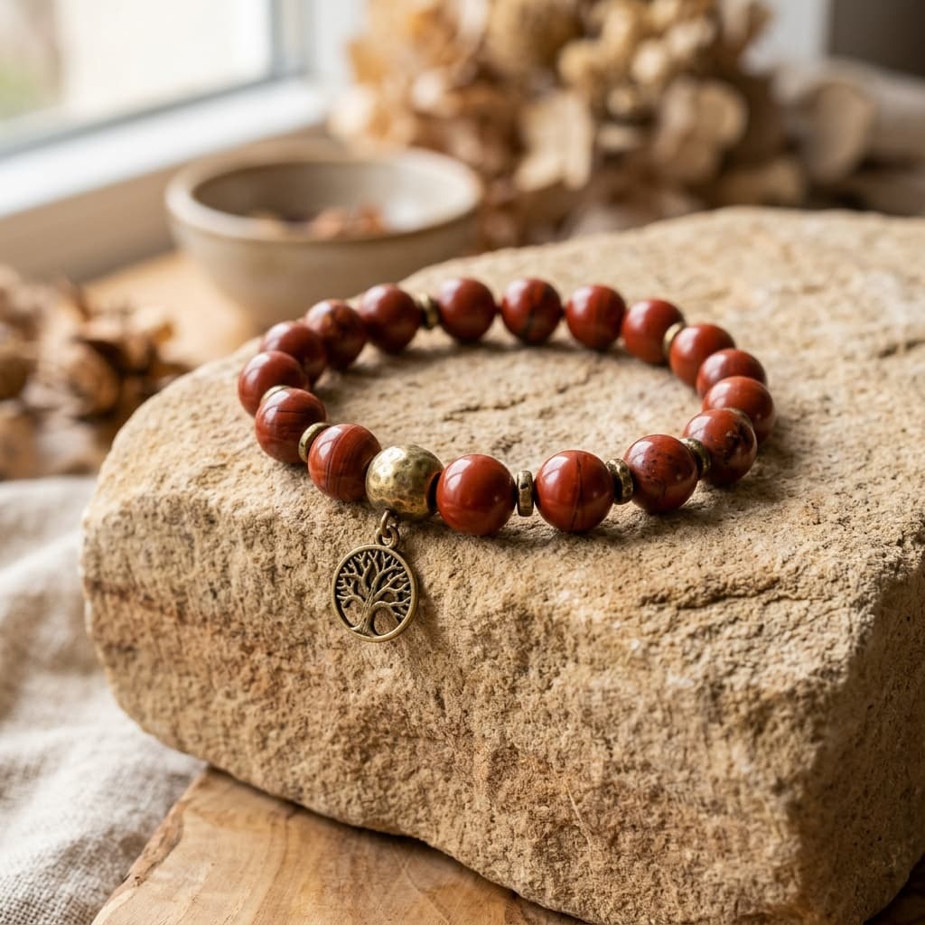 Bracelet Jaspe Rouge