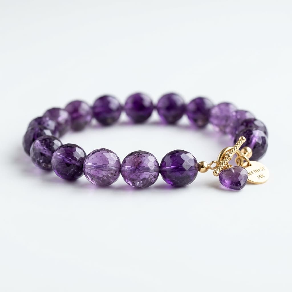 Bracelet Perles Améthyste