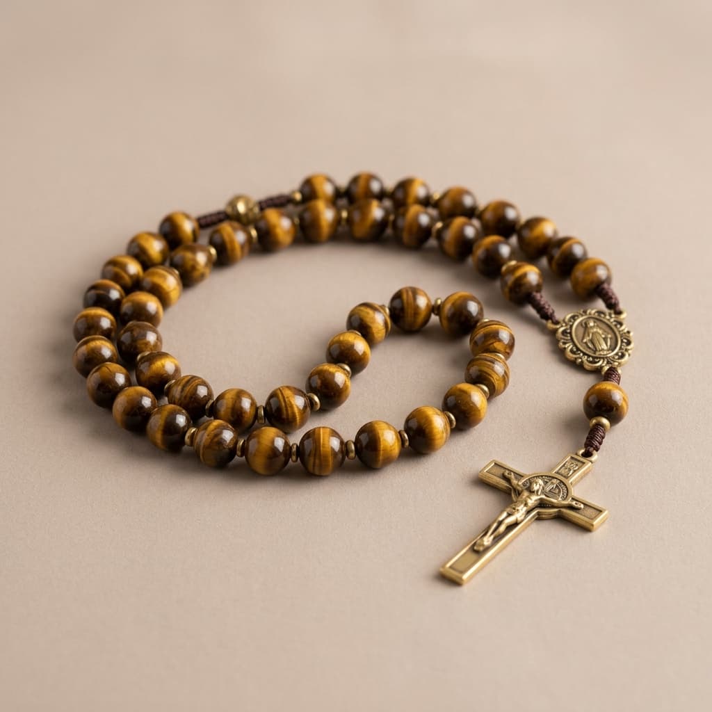 Tasbih / Chapelet Oeil-de-Tigre — Taille Normale