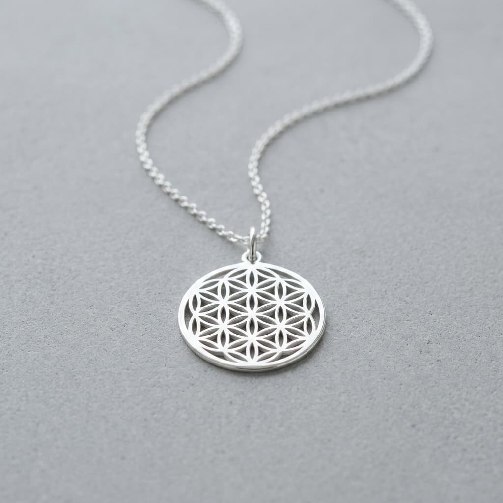 Collier Médaillon Géométrie Sacrée