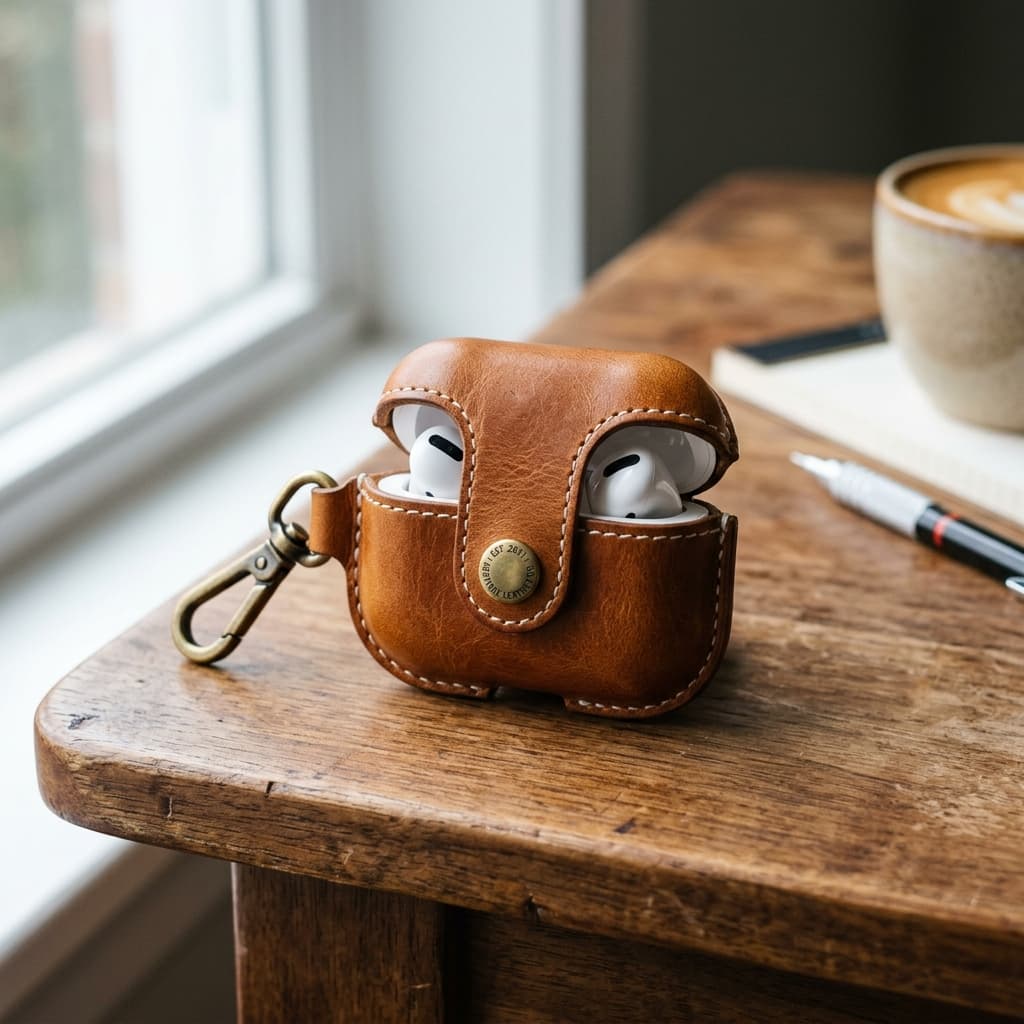Étui AirPods Cuir Tanné
