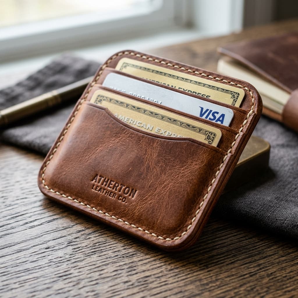 Porte-Cartes Cuir Pleine Fleur