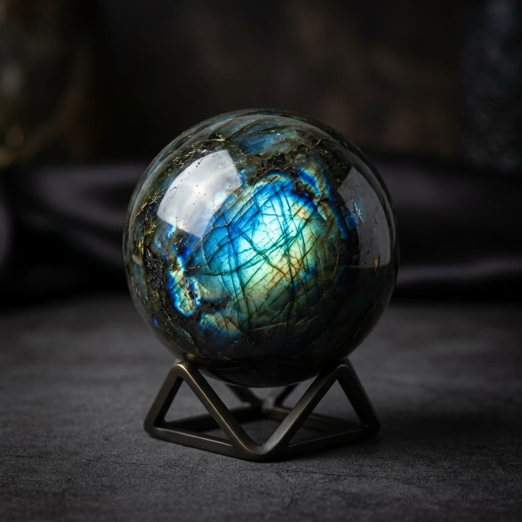 Sphere Labradorite — 5 cm